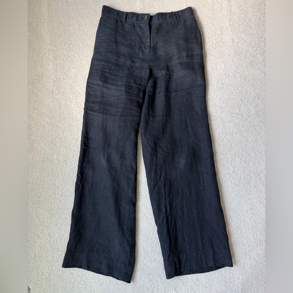 J. Crew Pants - J. Crew Harbor pant in linen, black, size XS extra small